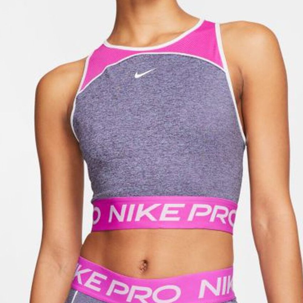 NEW Nike Pro Dri-Fit womens training cropped tank